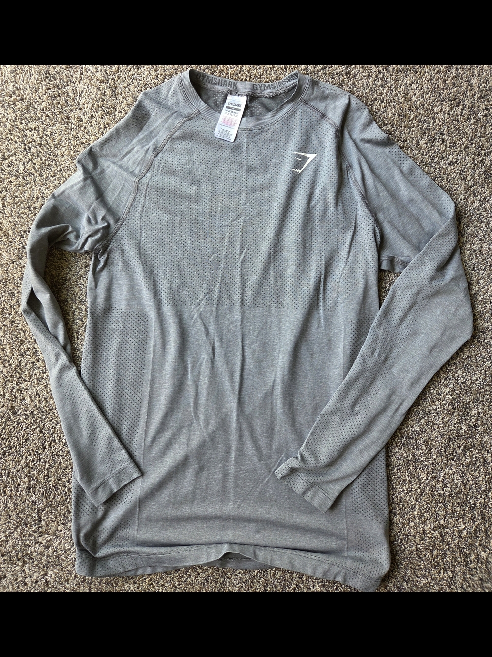 Gymshark Men's Long Sleeve Training Top - Gray